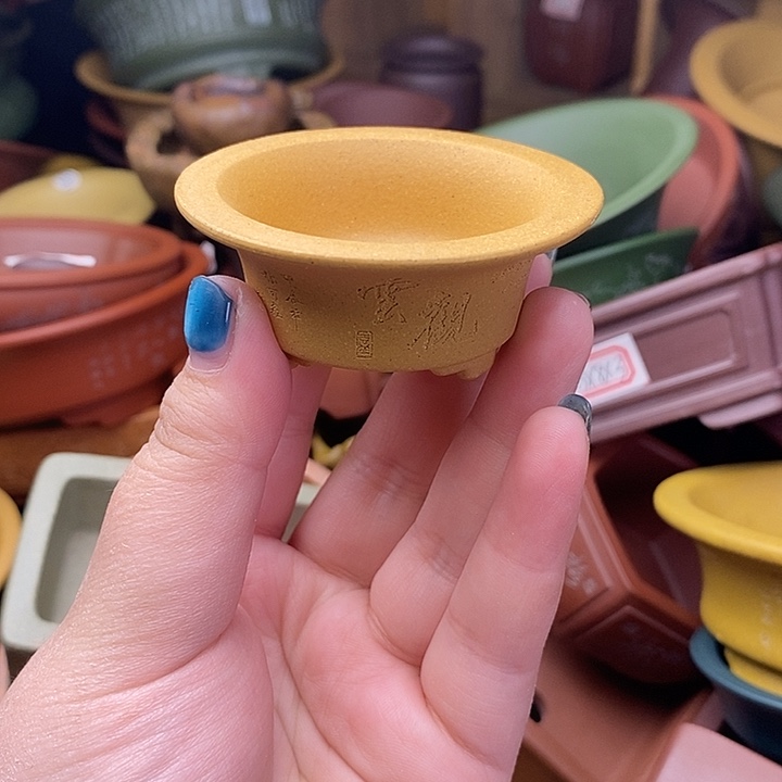 琉璃手工艺品宜兴紫砂精品花盆