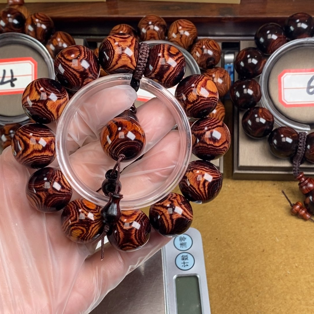 长***光黄花梨/降香黄檀纯手工制作文玩手串