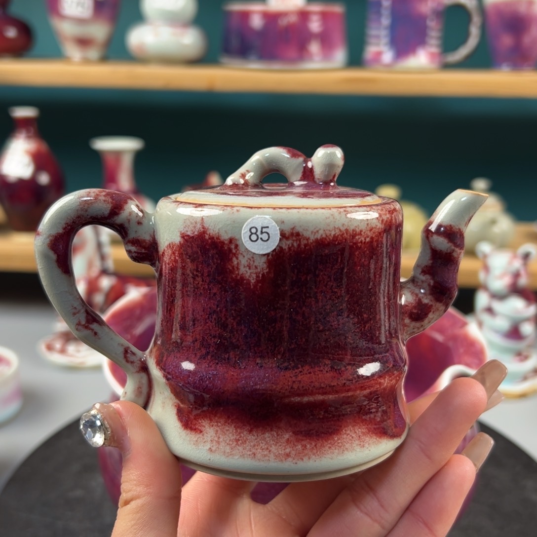 瓷片微瑕壶玉石釉 