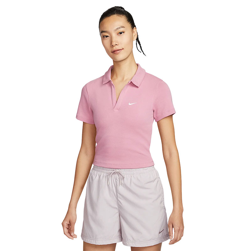 Nike耐克夏季女子运动休闲短袖T恤POLO衫DV7885-699