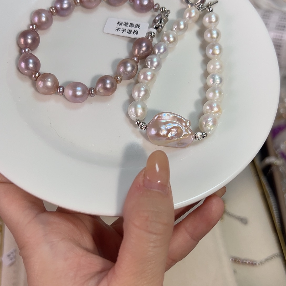 淡水珍珠银S925镶嵌设计款珠宝