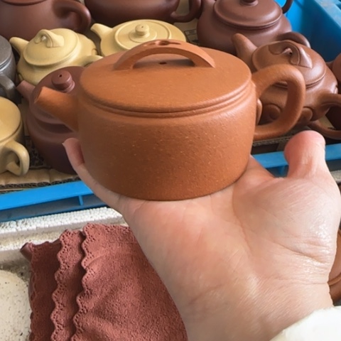 紫砂茶壶黄降坡泥200cc