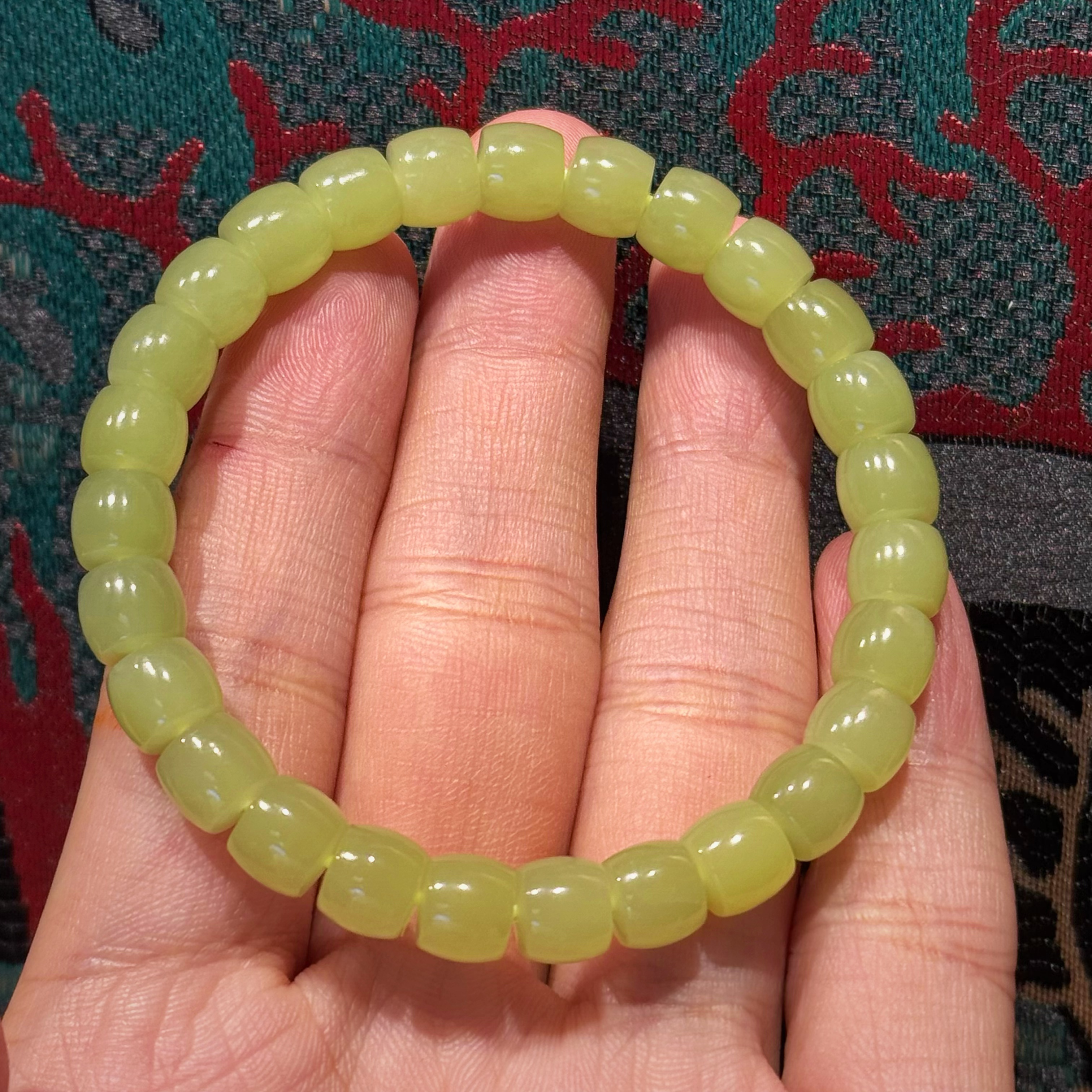 【捡漏福利】·若羌黄口8*7直切和田玉手串（THTY6660多样性发一件）