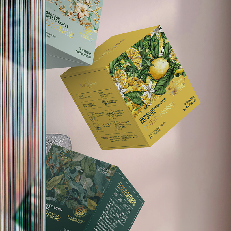 云南小粒咖啡挂耳日晒咖啡水洗茉莉茶咖普洱茶咖大礼包