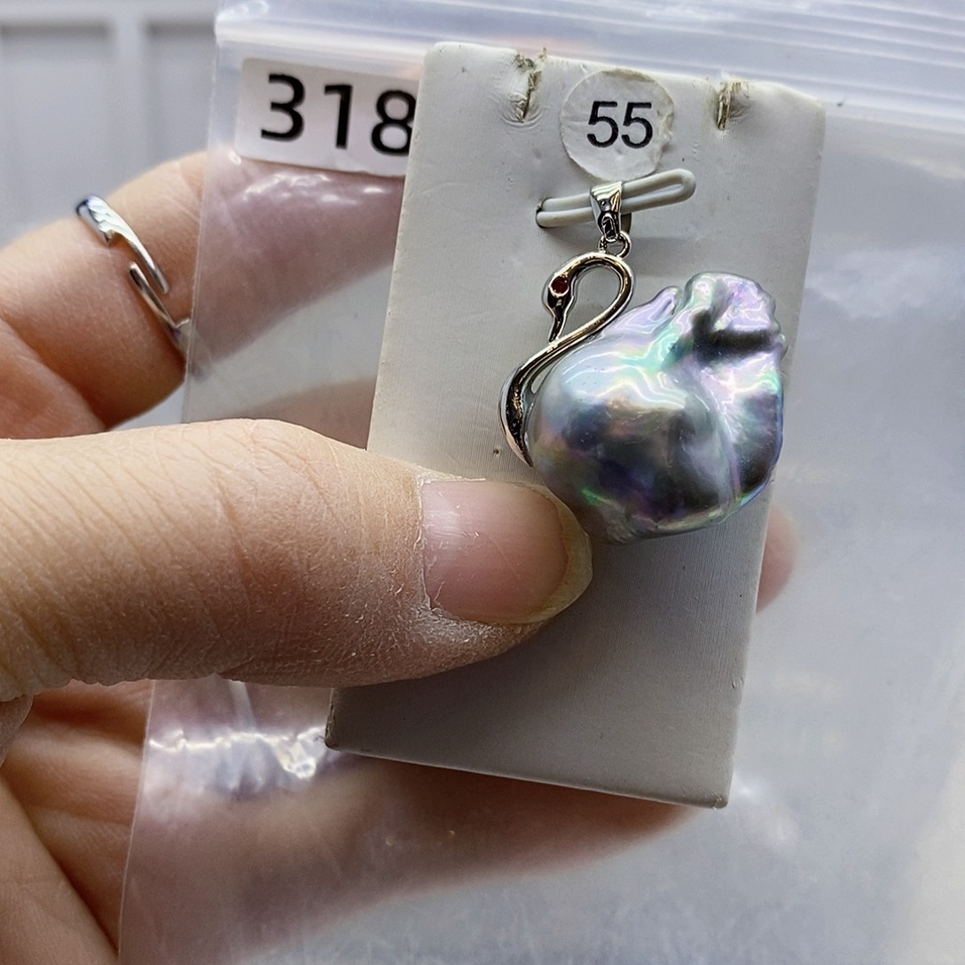 颈饰合金淡水珍珠