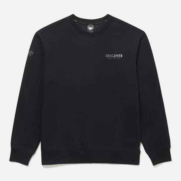 DESCENTE/迪桑特男士时尚百搭长袖休闲加绒卫衣SQ323UHT91