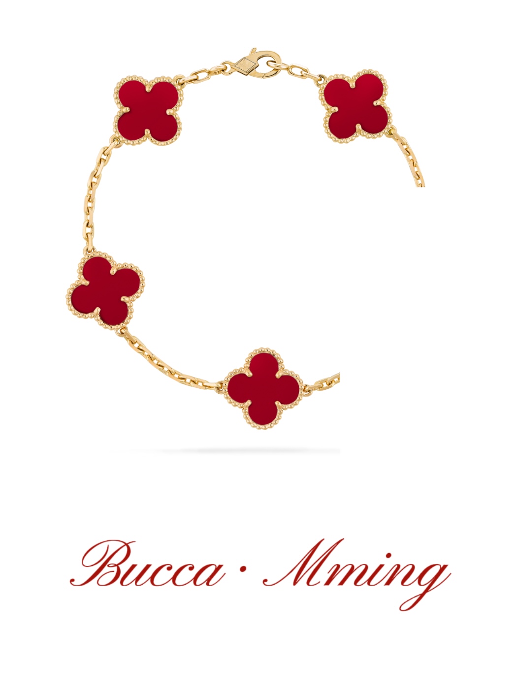 合金珐琅手链 Bucca.Mming.幸运草手链饰品轻奢小众高级