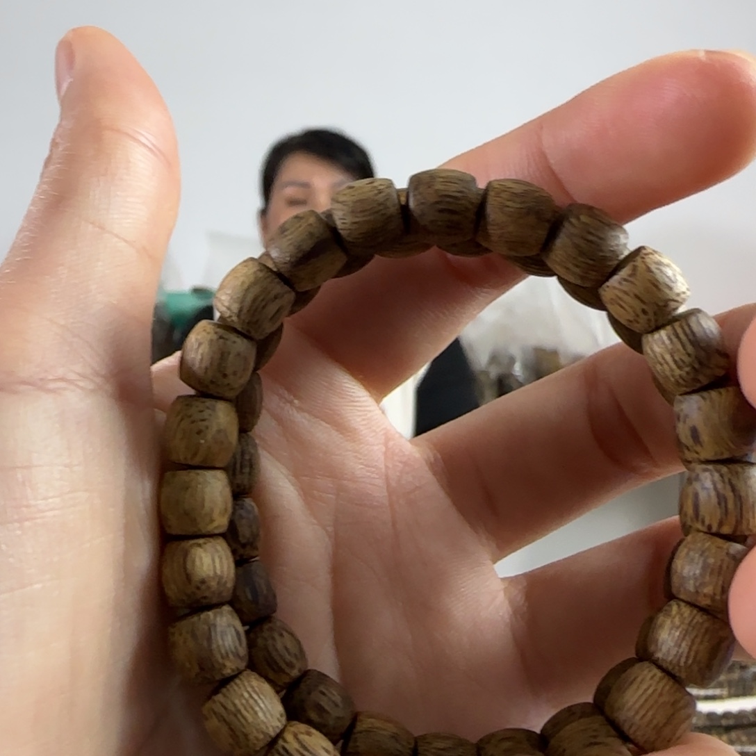 柒***颖奇楠沉香手串单圈0.7单圈鼓珠 福利品两条发一