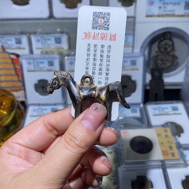 铜小亦精选 精品清代黄铜马