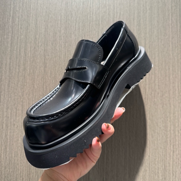 【1986】911英伦休闲乐福鞋豆豆鞋百搭男鞋皮鞋英伦风舒适黑色