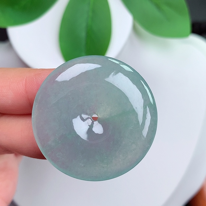 颈饰未镶嵌翡翠平安扣 34x5.7mm