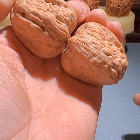 文玩核桃把件京西金蟾35