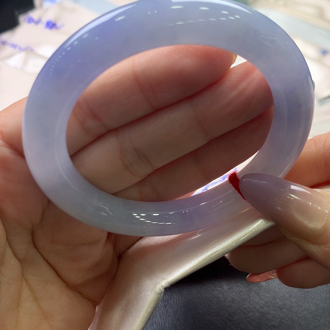 翡翠未镶嵌手镯55.3圆