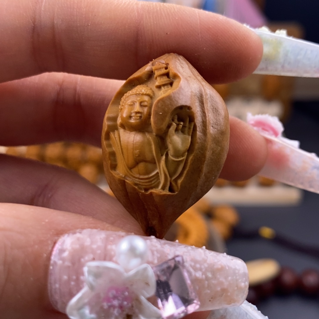 橄榄核吊坠橄榄核福利单子两单起邮有裂