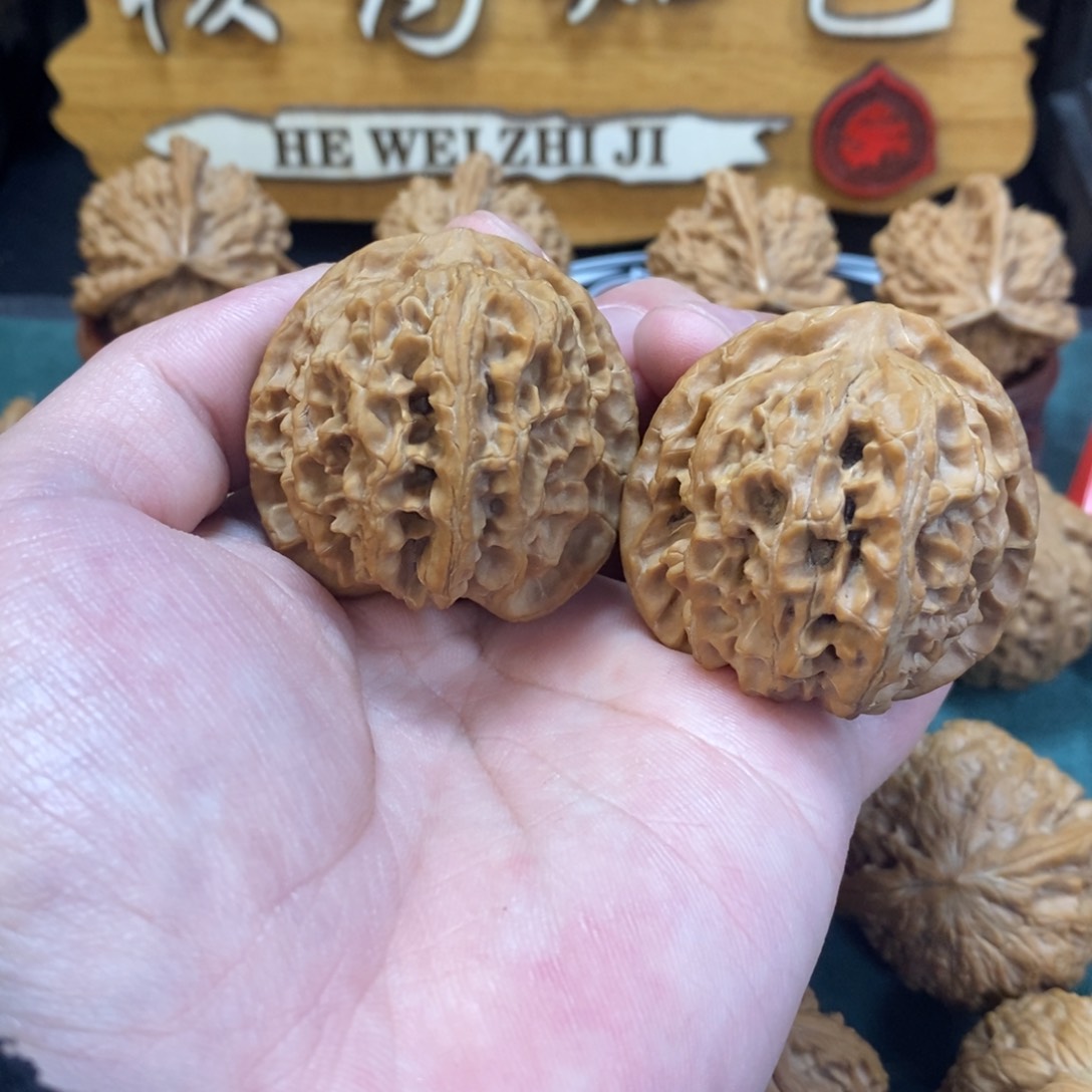 文玩核桃把件爱**芽苹果园41全品