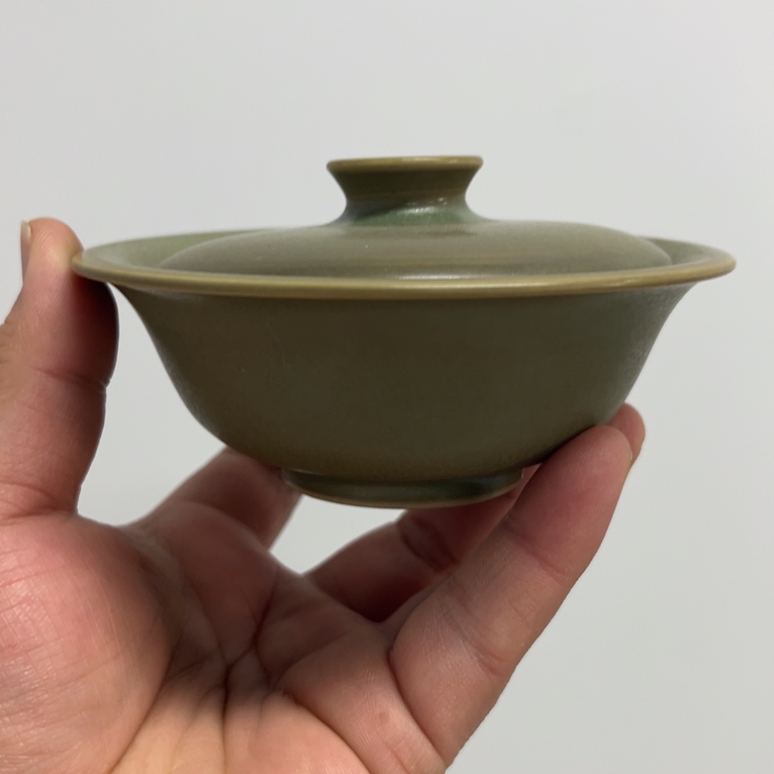 杯U373，青绿气仿柴两才小乔盖碗。