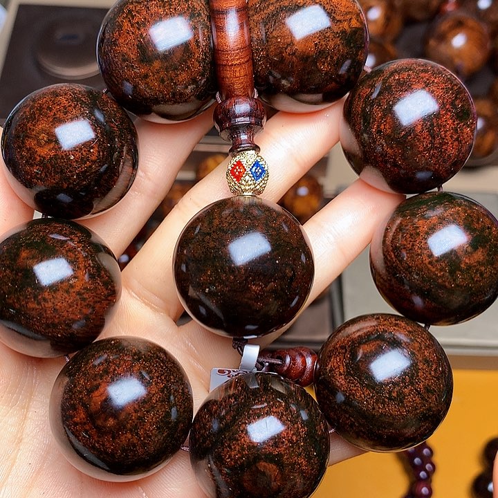 花梨木类手串/手链黄花梨风化料老挝花梨土埋料3.0