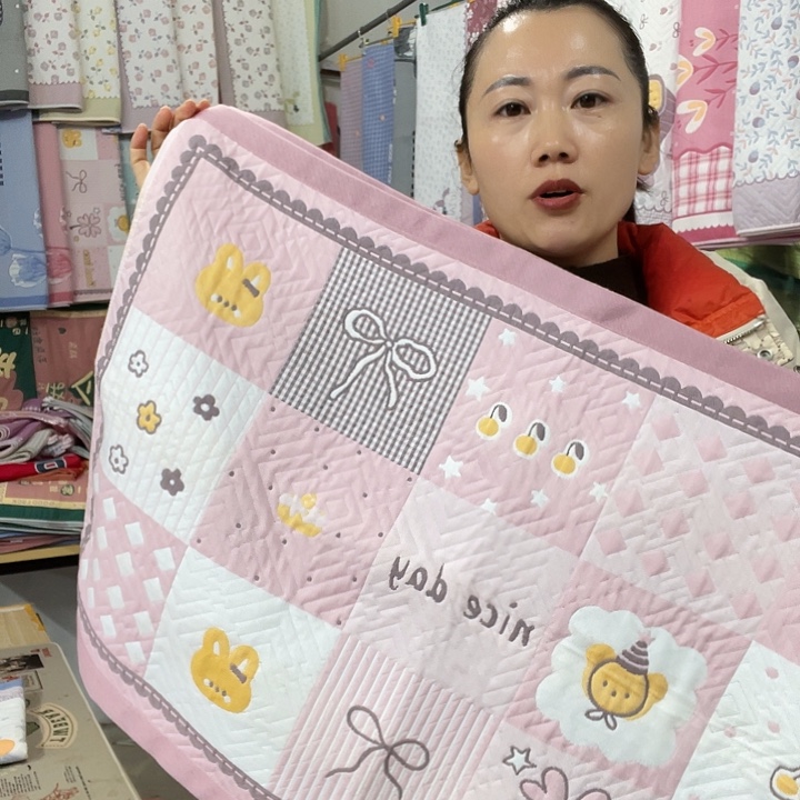 棉特价粉色百福图纯棉