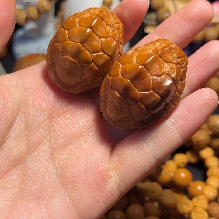 橄榄核手串/手链大榄龟背