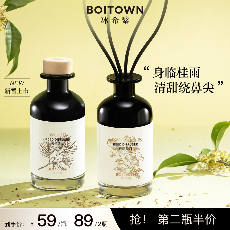 【官方旗舰店】冰希黎麋鹿丛林无火精油香薰桂花清新自然淡雅花香