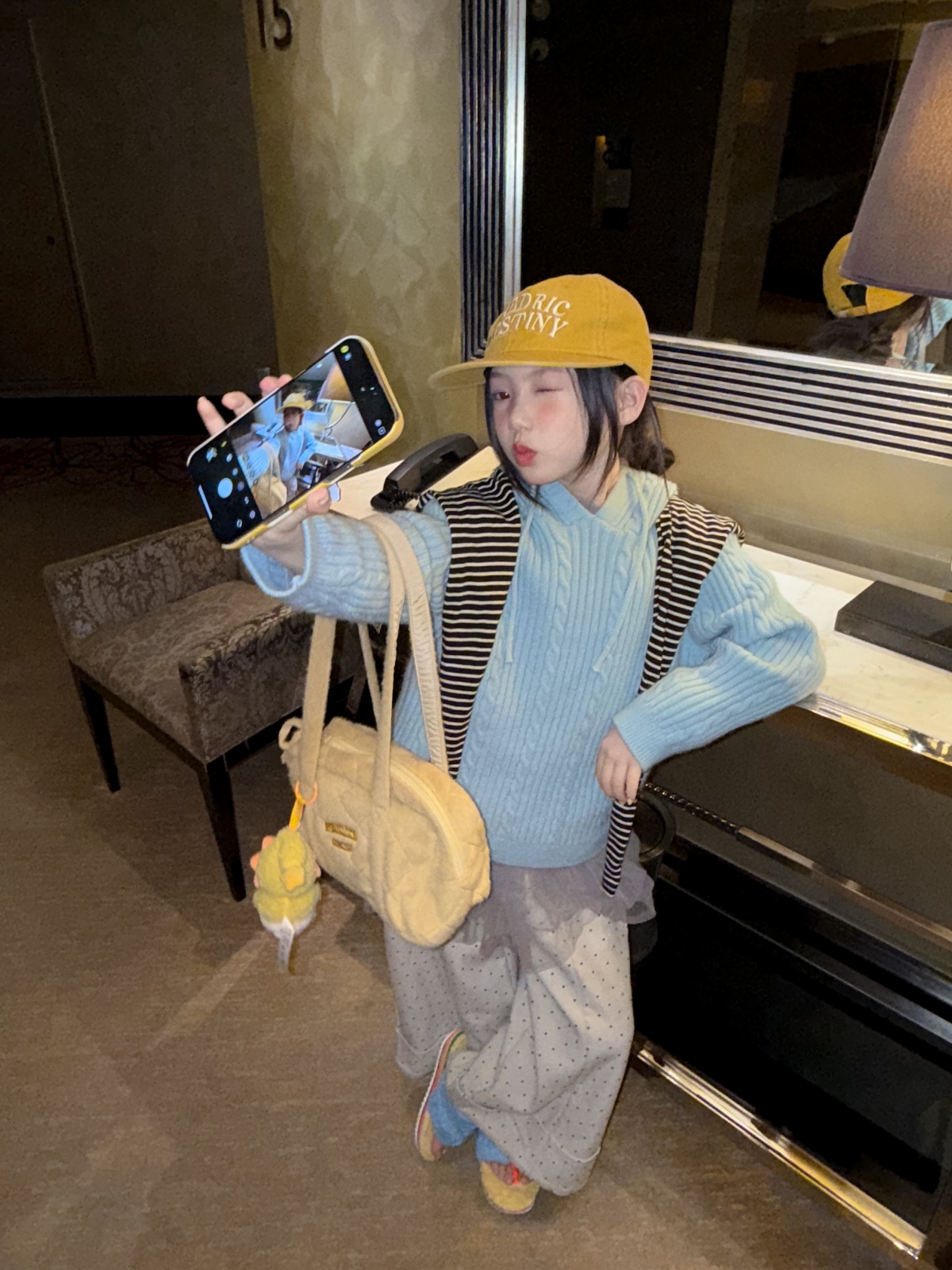 LJ-72383-柠檬匠童品男女同款韩版加厚连帽麻花毛衣软糯保暖