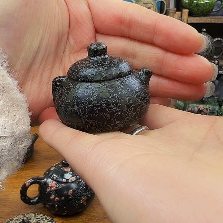 茶空间天然石料梅花玉