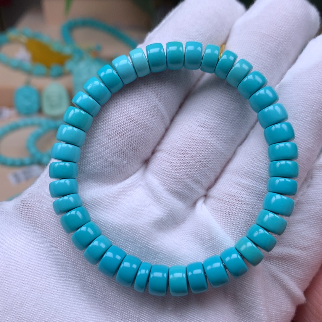 绿松石精品7.2直切未镶嵌