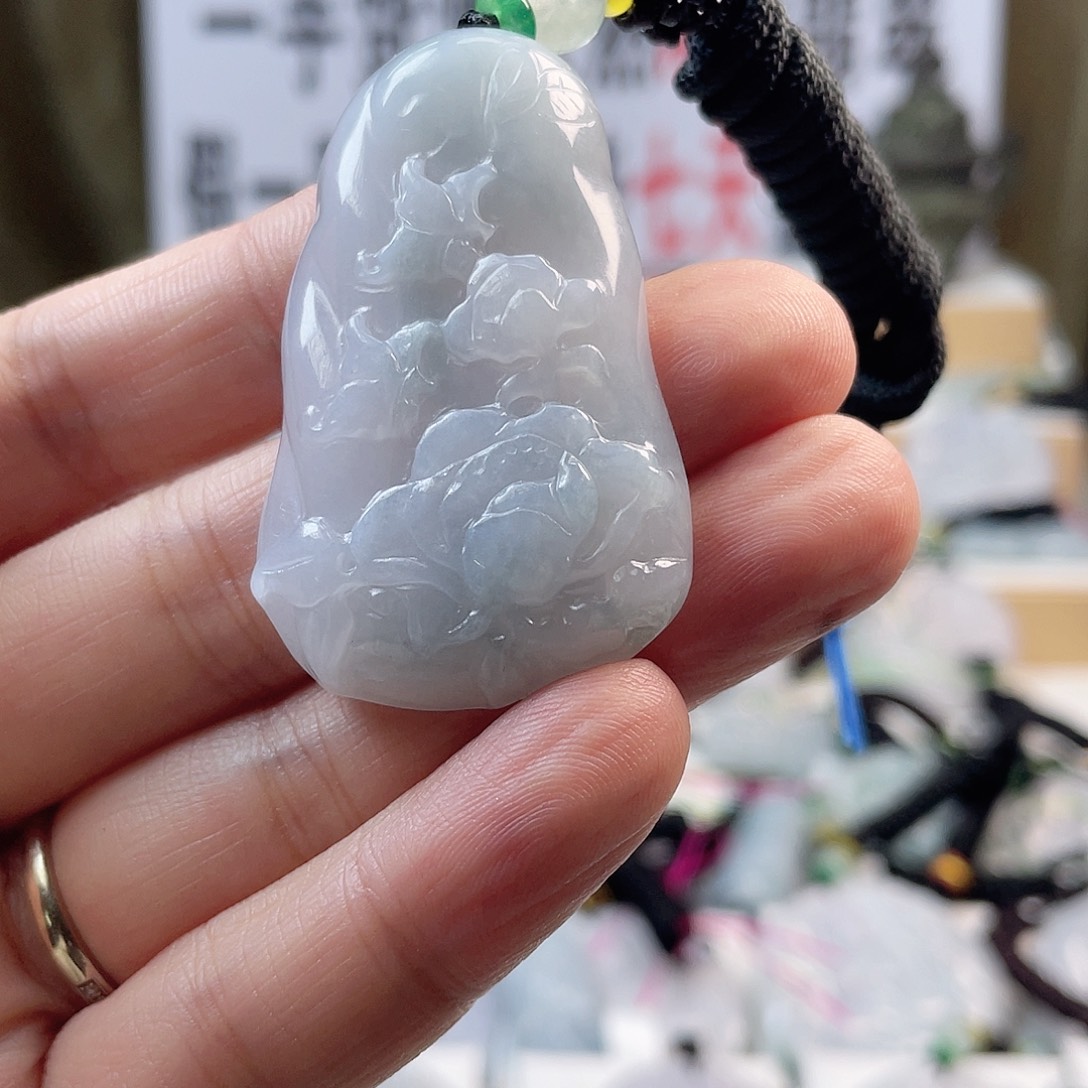 翡翠颈饰未镶嵌0480挂件