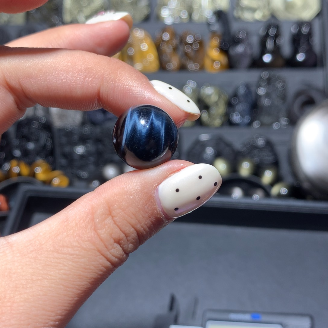 未镶嵌手链木变石（虎睛石）奕*@