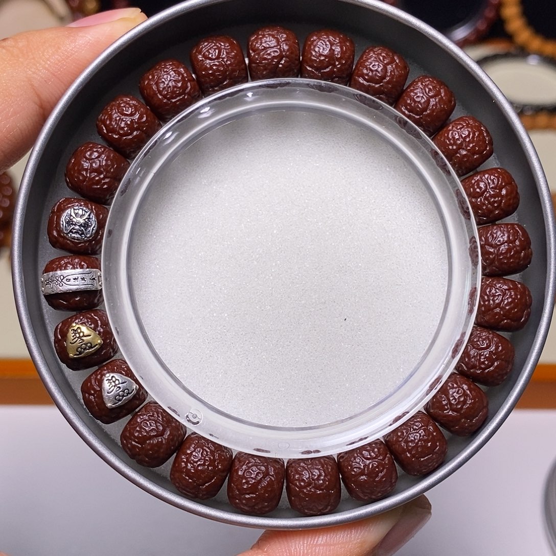 猴头核桃手串牛油膏机刷四标饕餮尺寸10+