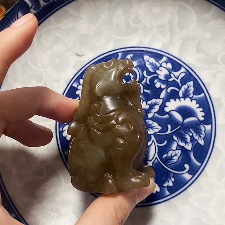 瓷片瓷片瓷器摆件1个