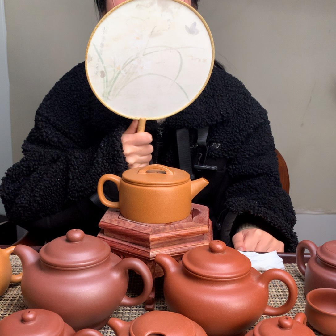 紫砂茶壶米**李宜兴紫砂壶茶壶原矿紫砂壶