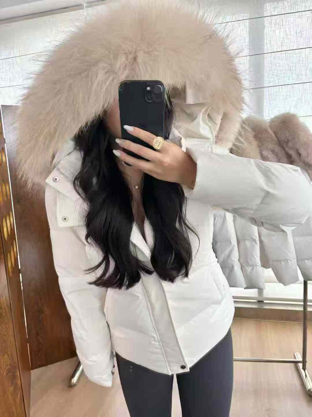 【QING】美式毛领收腰显瘦冬季外套