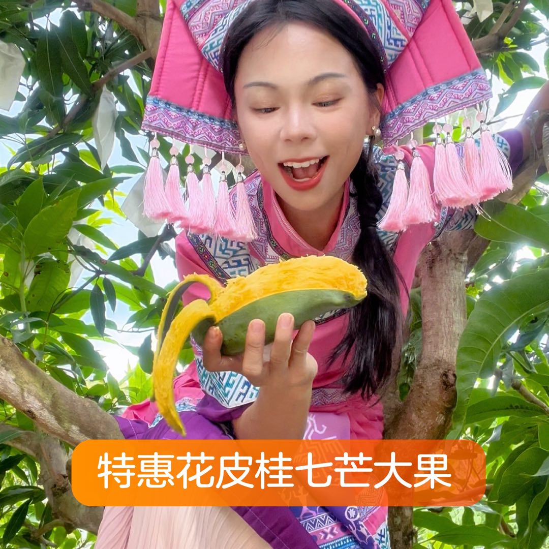 【花皮桂七大果】广西百色花皮桂七芒果百色特色芒果