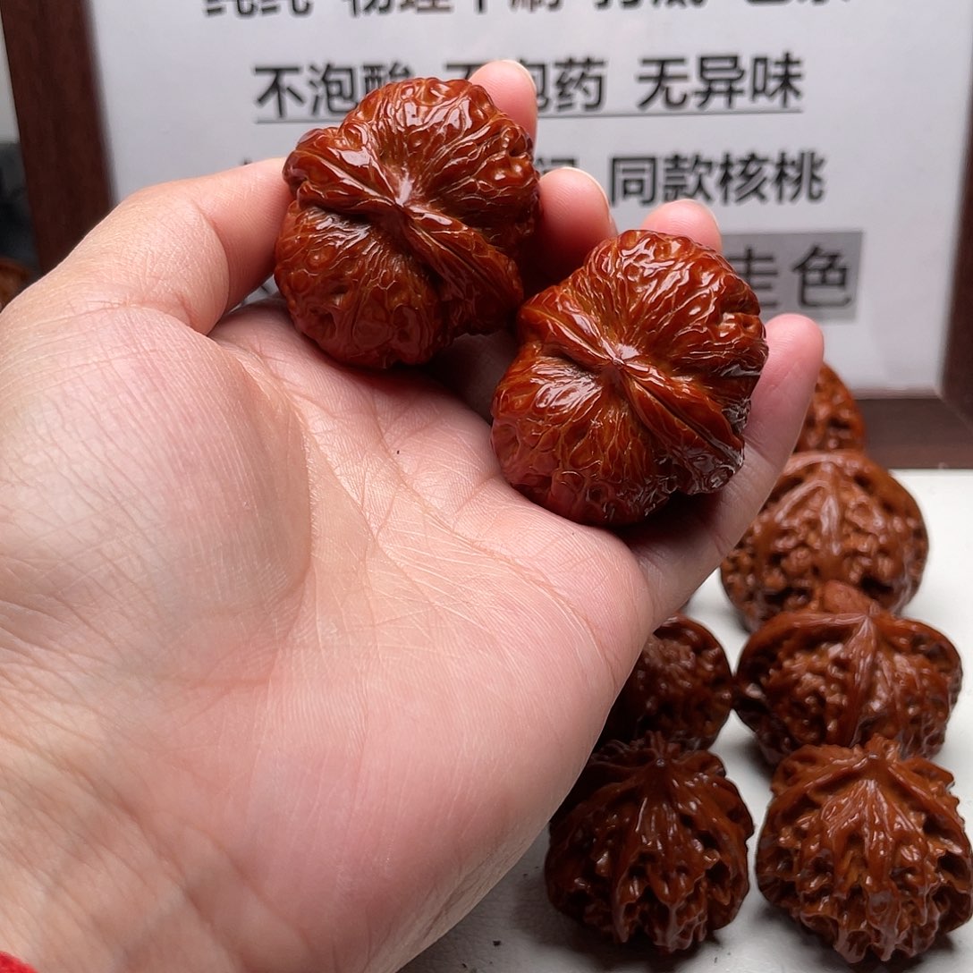 冬***༽手串/手链核桃元宝44