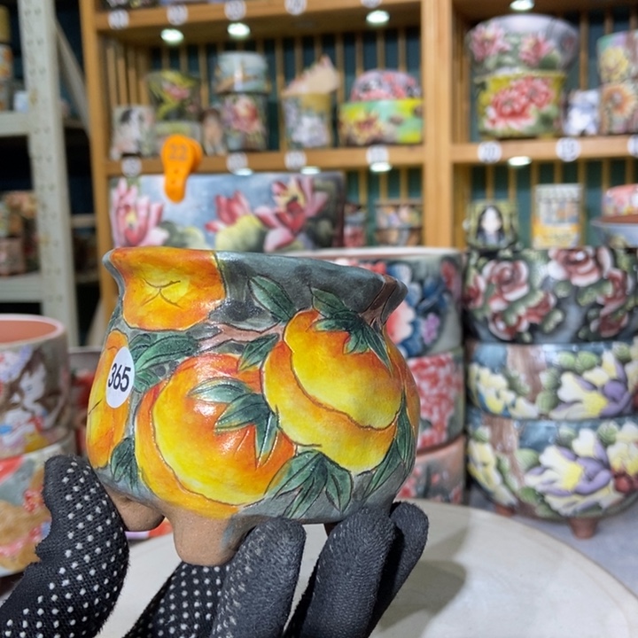 红陶景德镇艺术手绘作品