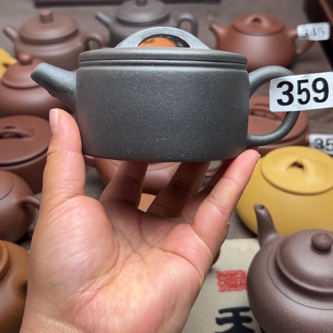 茶壶紫砂紫泥半手工220cc左右
