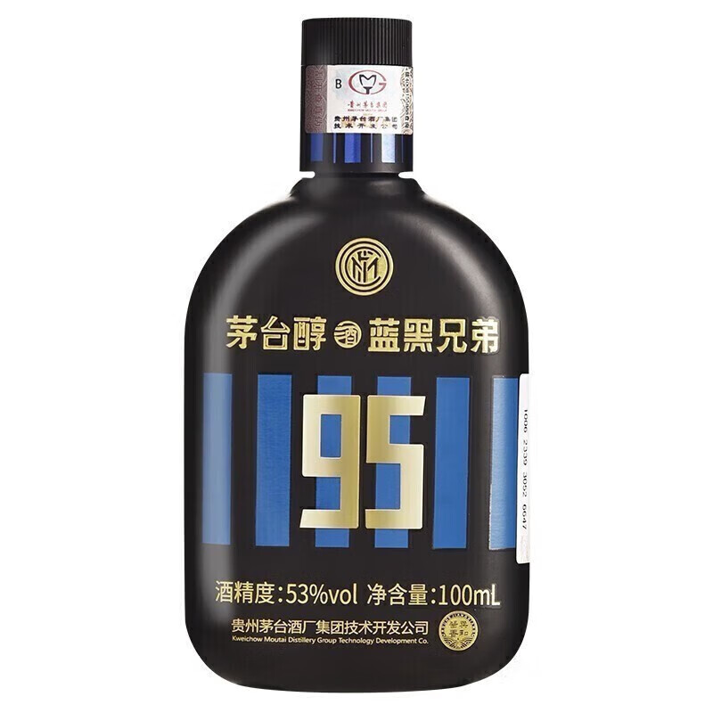 茅台醇贵州茅台集团 茅台醇蓝黑兄弟 酱香型白酒53度100ml