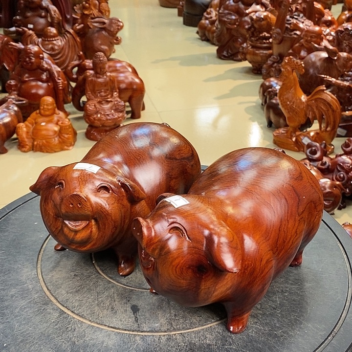 大果紫檀（缅甸花梨）缅甸花梨木猪