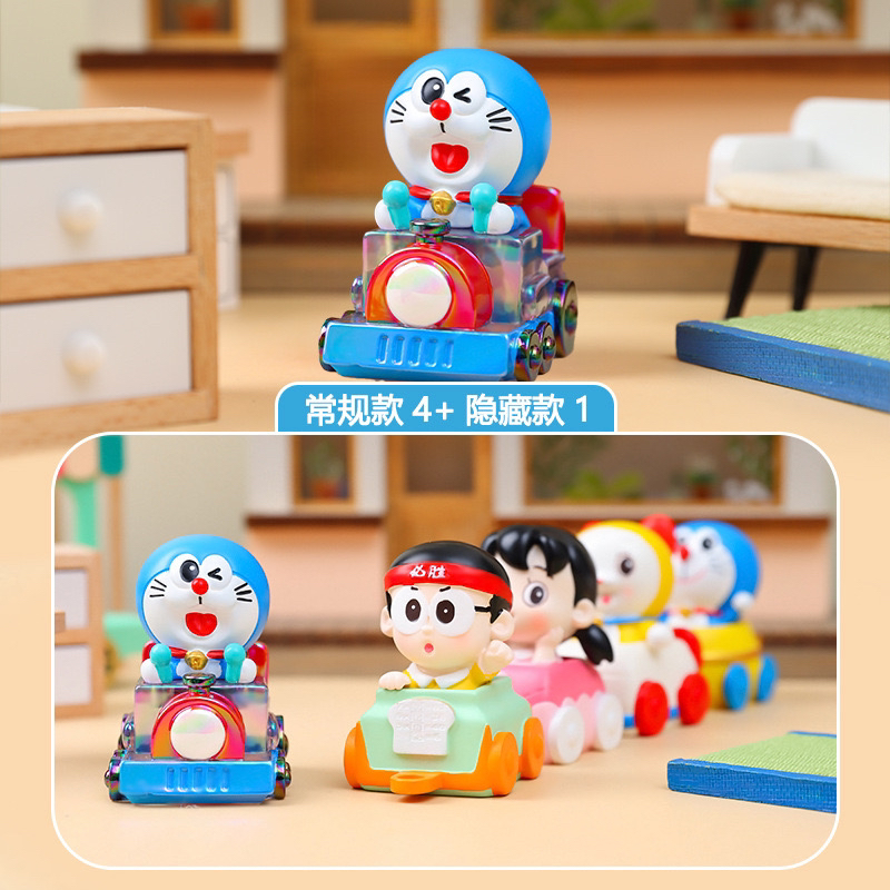 蓝憨憨叮当车桌面公仔