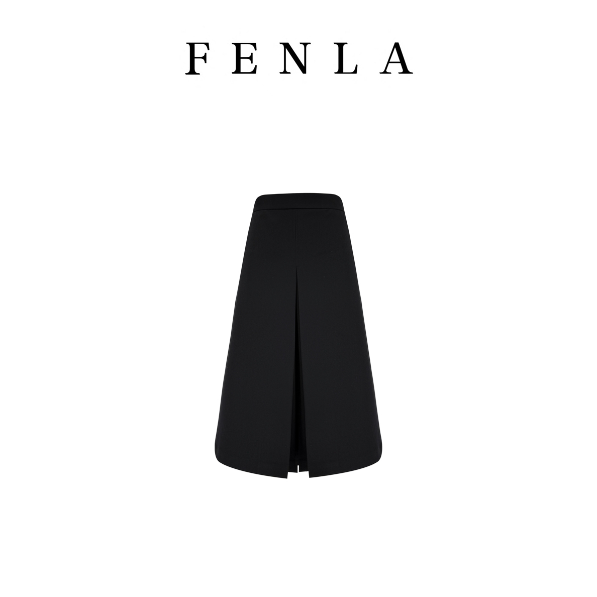 【惠姐私服】高级感A字黑色半身裙显瘦遮胯垂感百褶裙子 85090