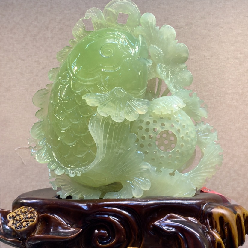 【闪购商品】蛇纹石玉摆件覆膜未镶嵌