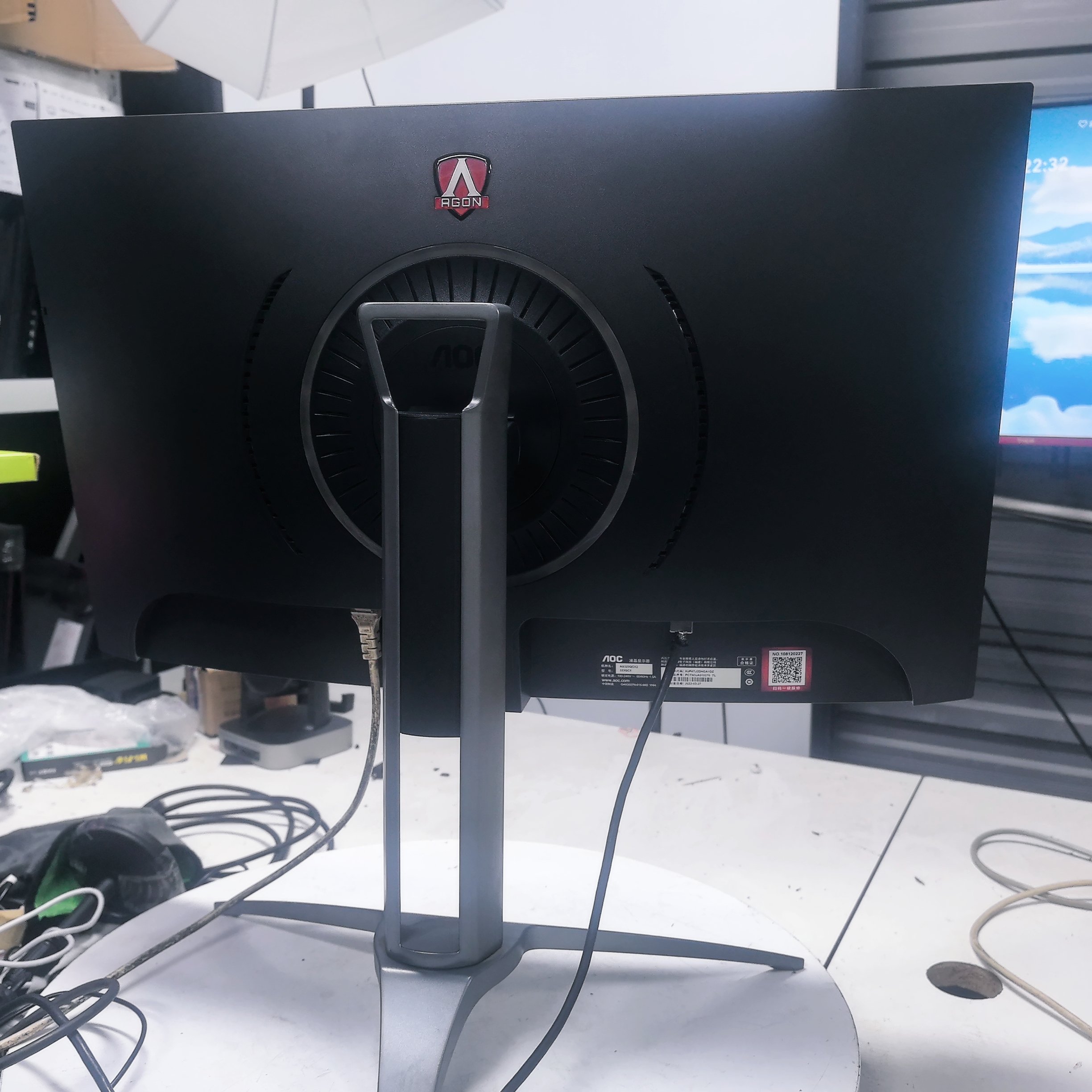 9新 AOC AOC爱攻3代升降高端2K155显示器默认DP/HDMI小微瑕