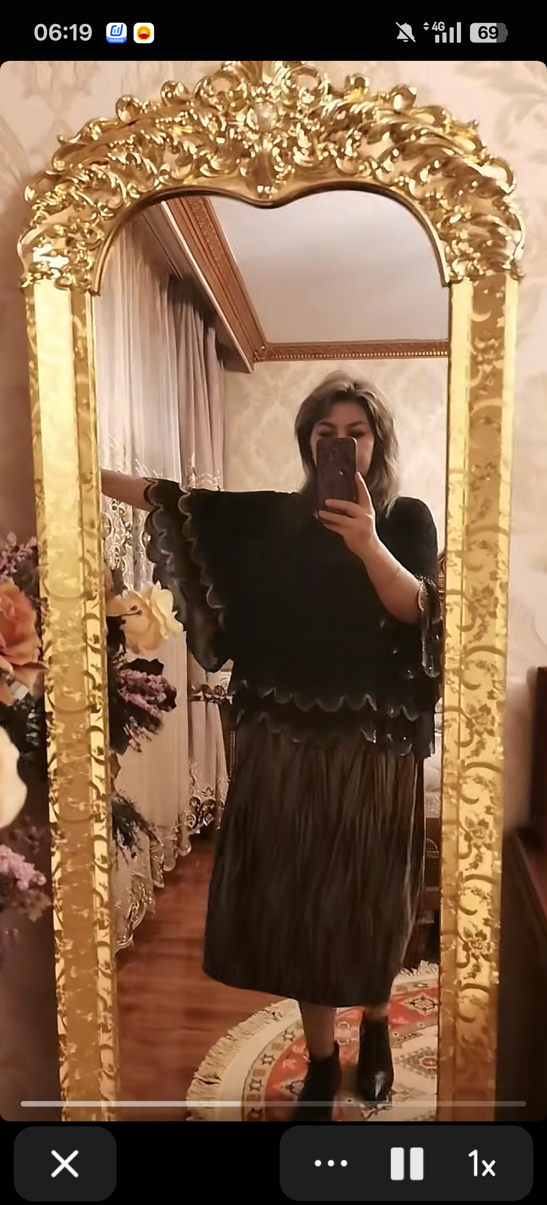 法式气质高级感烫钻流行爆款春夏连衣裙