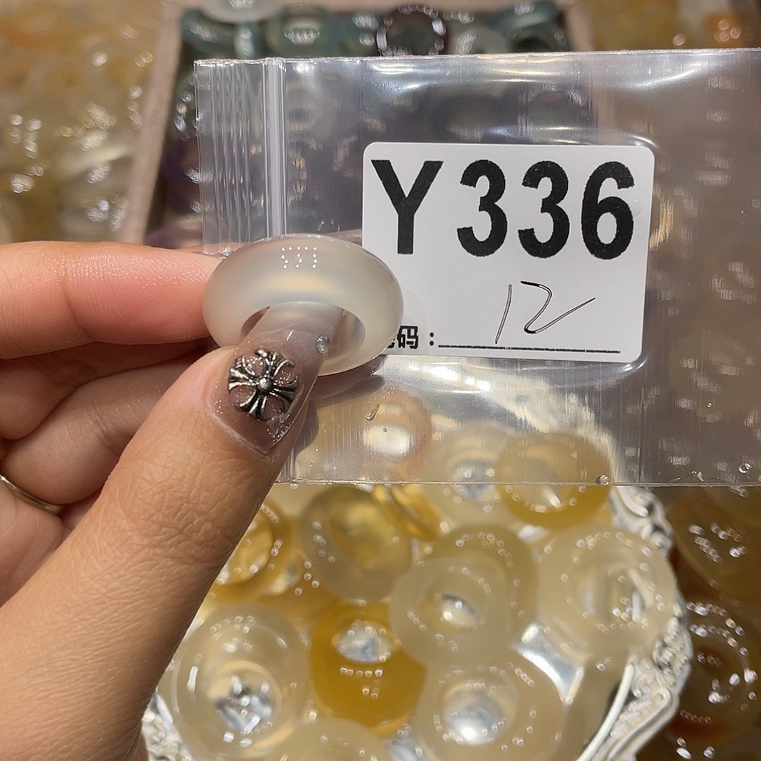 玛瑙/玉髓未镶嵌戒指336