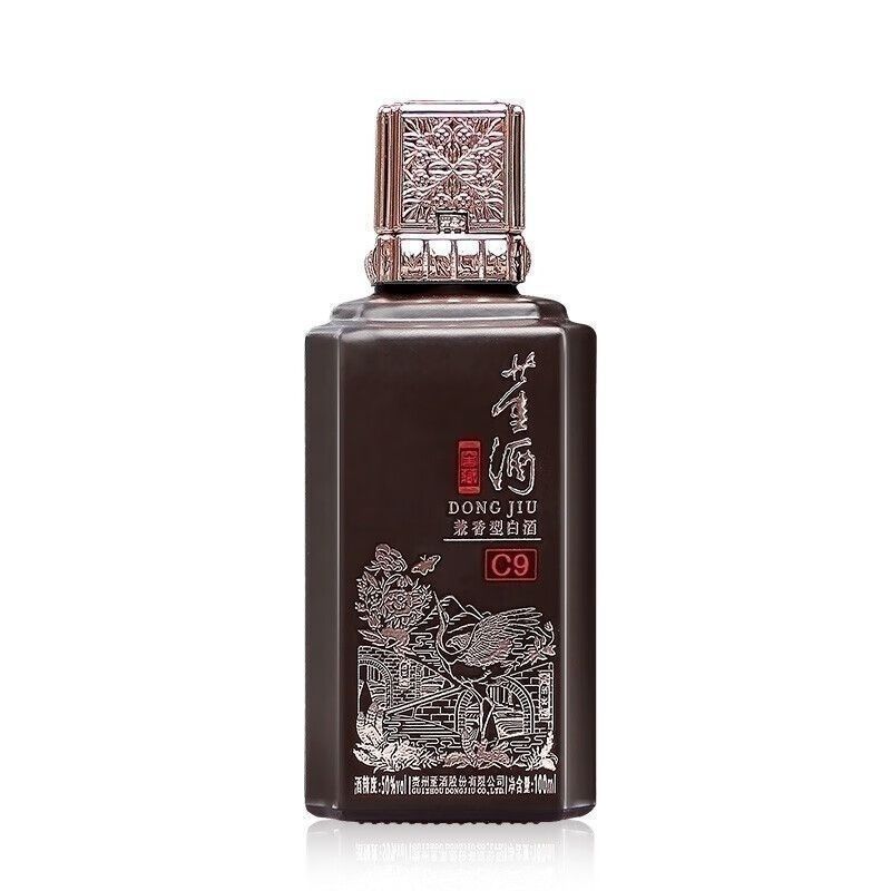 董酒C9裸瓶装小酒版50度100ml*1瓶兼香型高度白酒 日期随机54度
