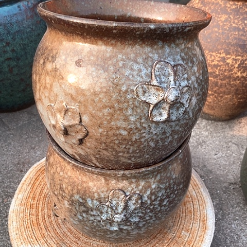 红陶18/18粗陶花盆瑕疵