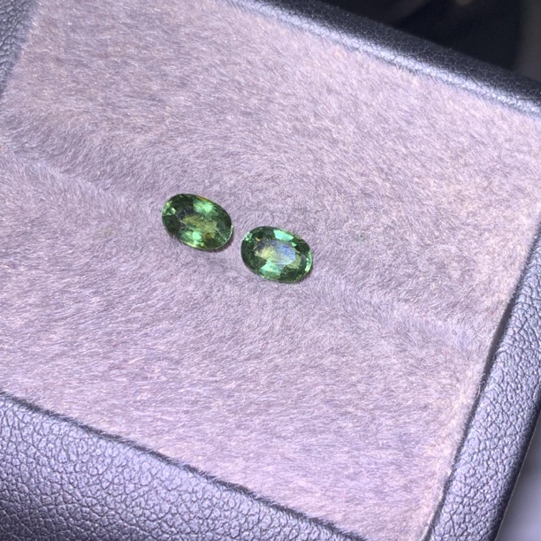 天然精品碧玺裸石颜色漂亮晶体干净主石4x6mm