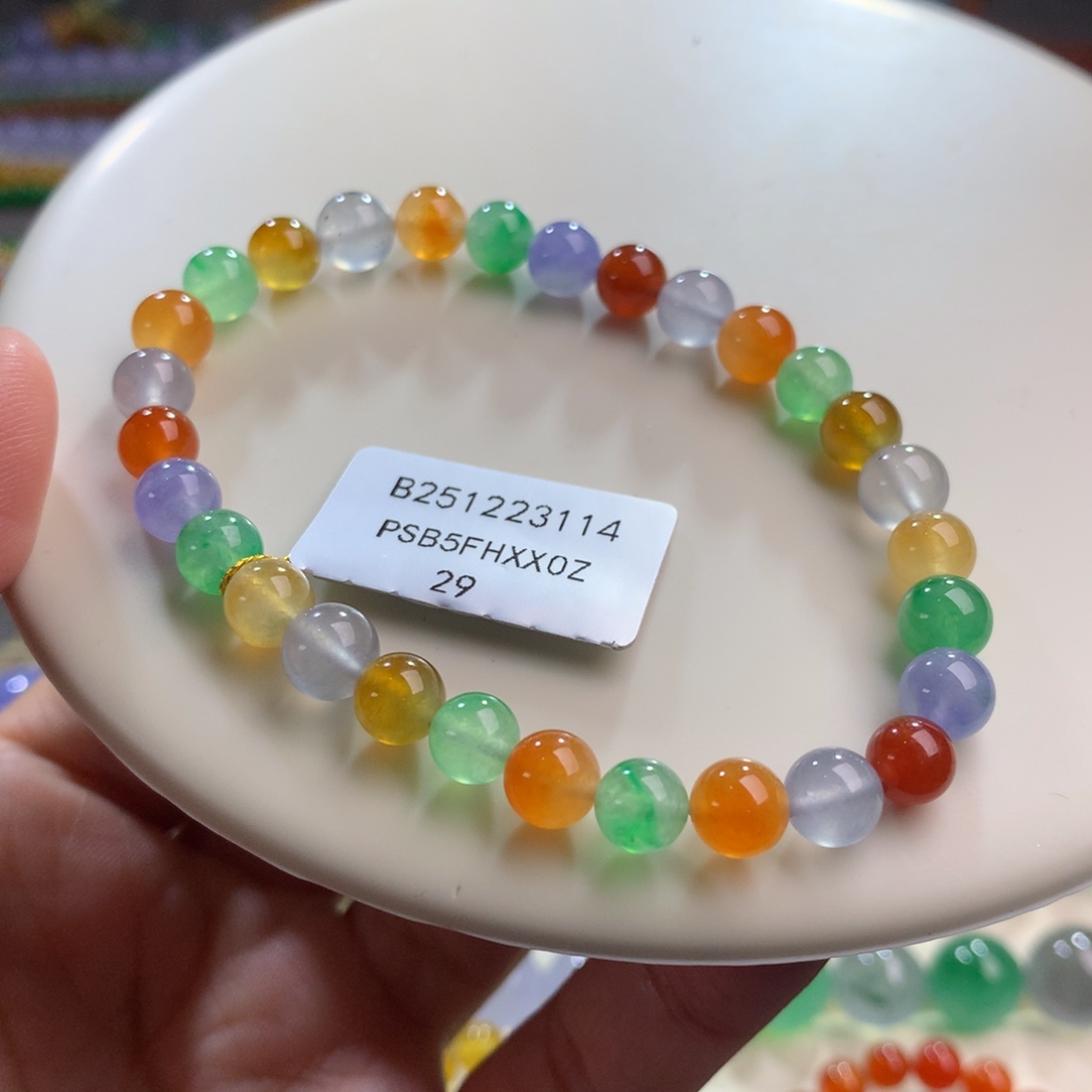 翡翠未镶嵌手链卡5.5～6.5