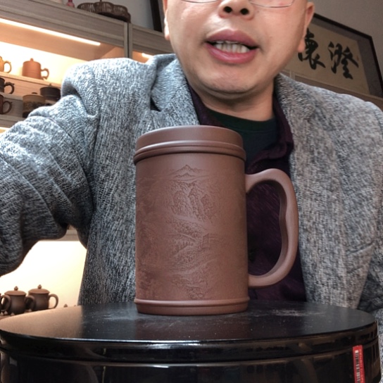 茶杯紫泥三件套容量450